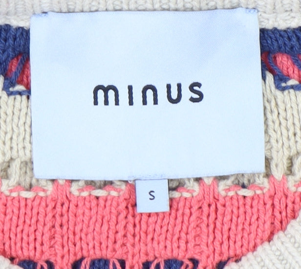 Womens UK Size S Minus Multicoloured Pullover Jumper