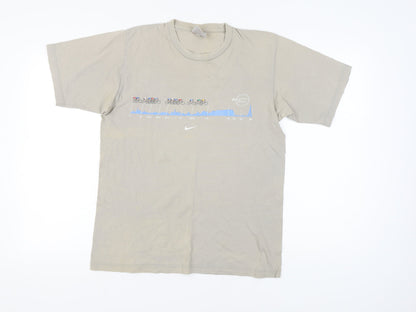 Nike Men's Beige Sports T-Shirt M Graphic