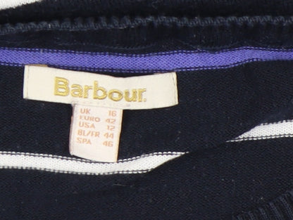 Barbour Women's Black Pullover Jumper, Size 16