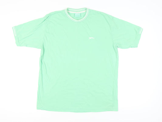 Slazenger Men's Green Short Sleeve T-Shirt L