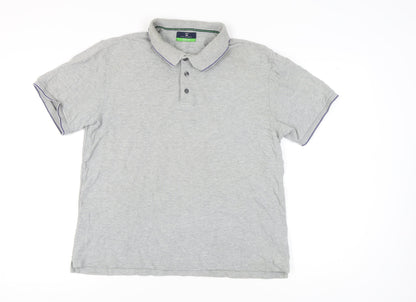 Marks and Spencer Men's Grey Polo Shirt M Golf