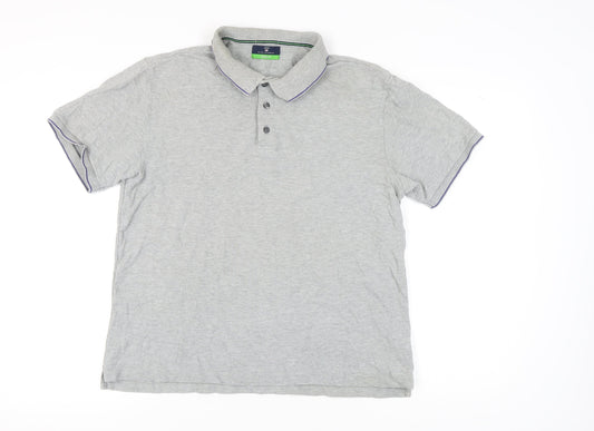 Marks and Spencer Men's Grey Polo Shirt M Golf