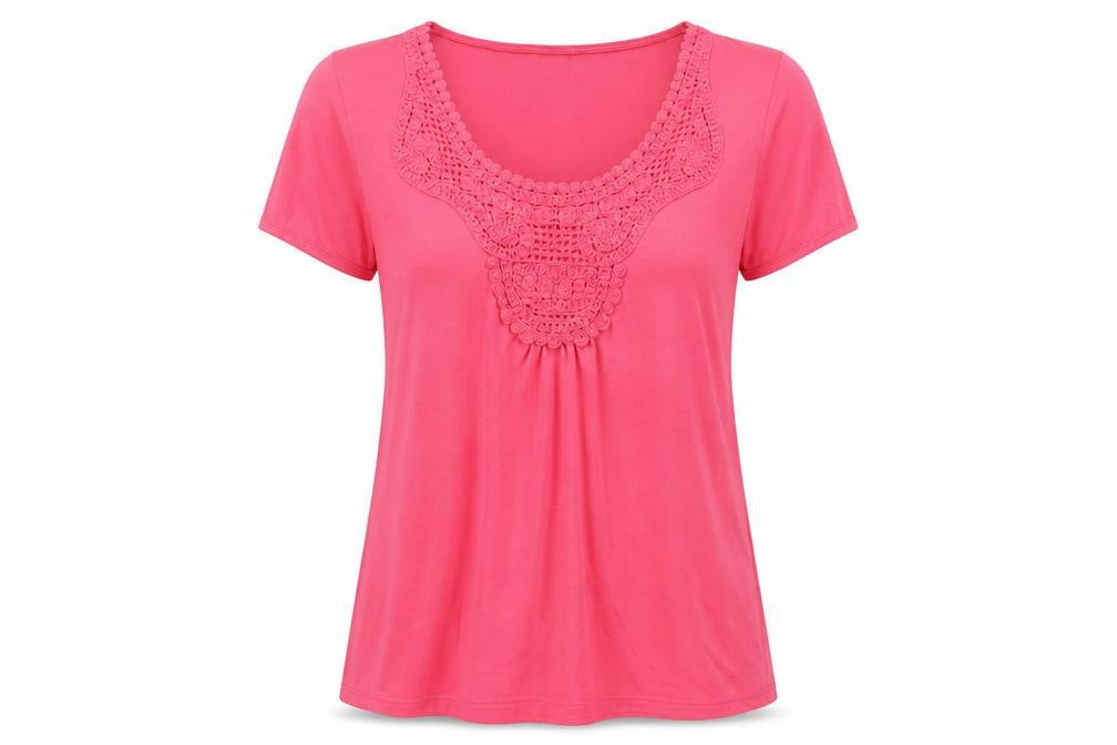 Womens UK Size 14 Cotton Traders Pink  T-Shirt