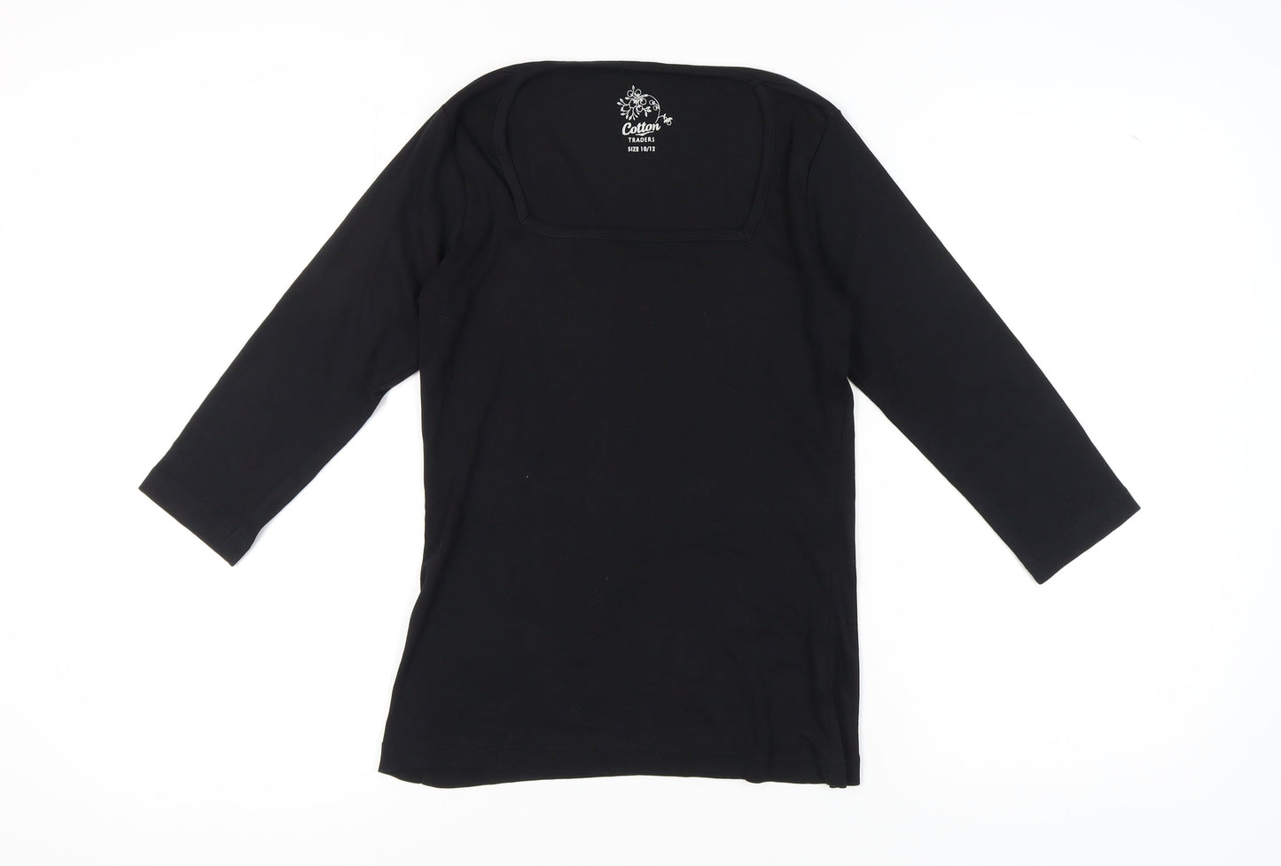 Cotton Traders Women's Black Top Size 10/12