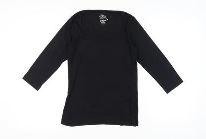 Cotton Traders Women's Black Top Size 10/12