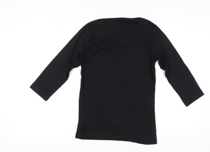Cotton Traders Women's Black Top Size 10/12