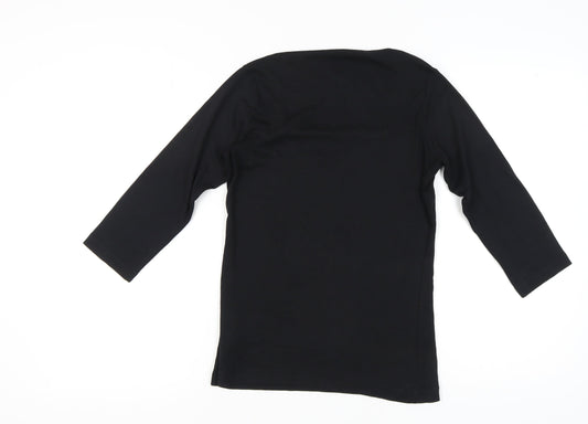Cotton Traders Women's Black Top Size 10/12