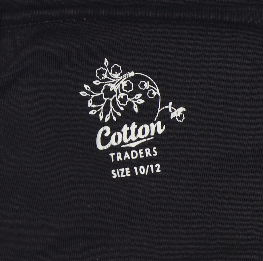 Cotton Traders Women's Black Top Size 10/12