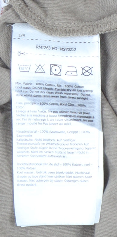 Regatta Men's Beige Graphic Print T-Shirt Size S