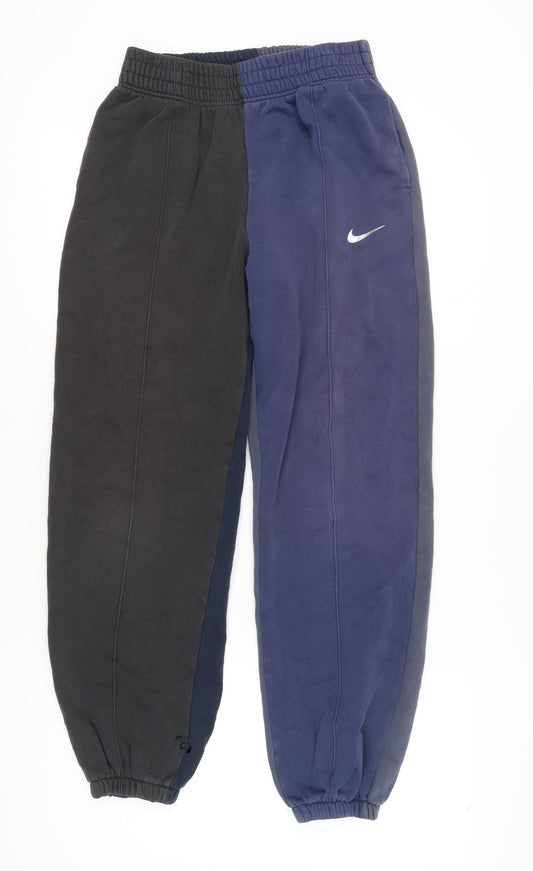 Nike Unisex Jogger Trousers - Black/Blue, S