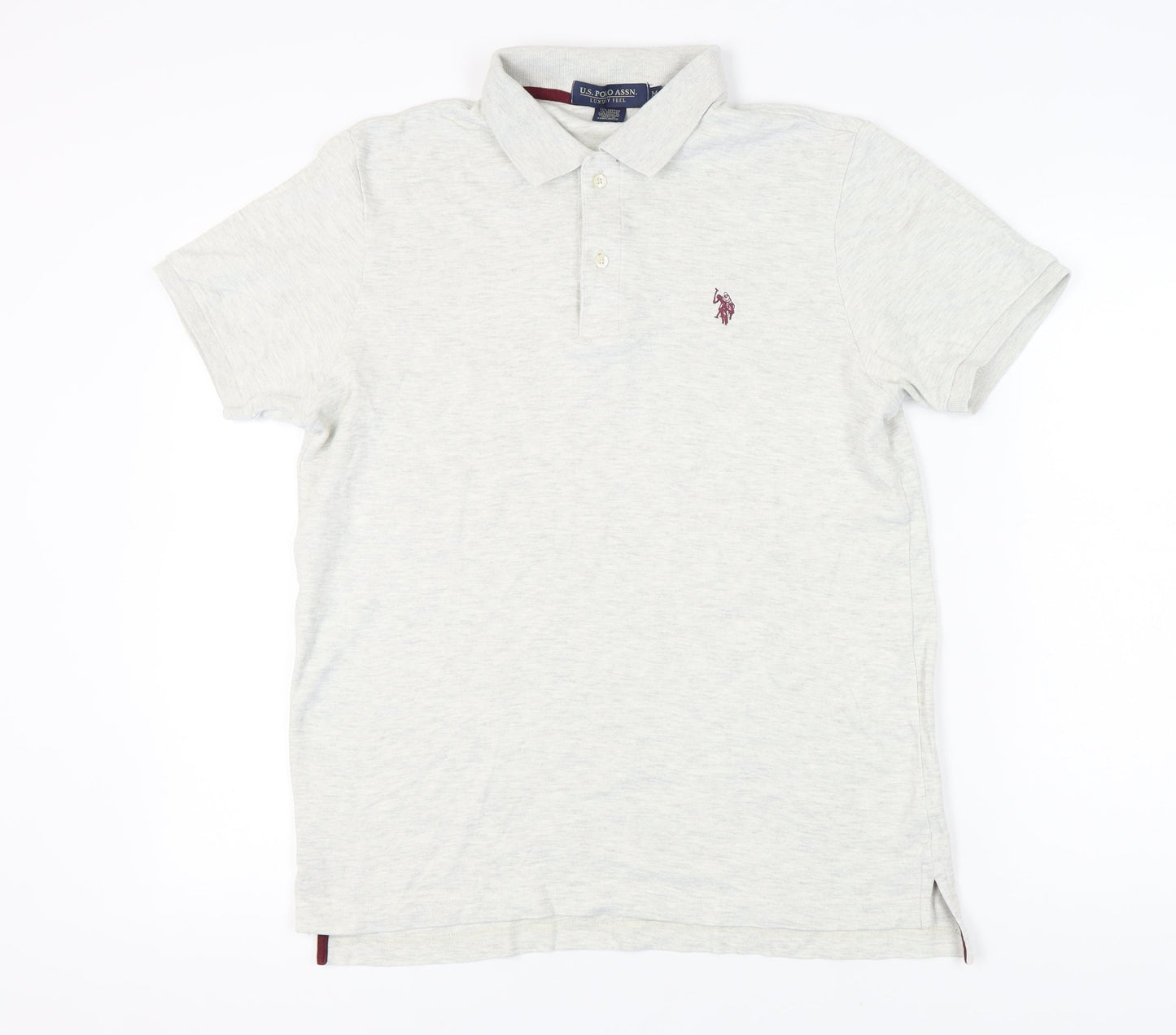 U.S. Polo Assn. Men's Ivory Polo Shirt M Short Sleeve