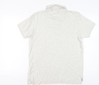 U.S. Polo Assn. Men's Ivory Polo Shirt M Short Sleeve