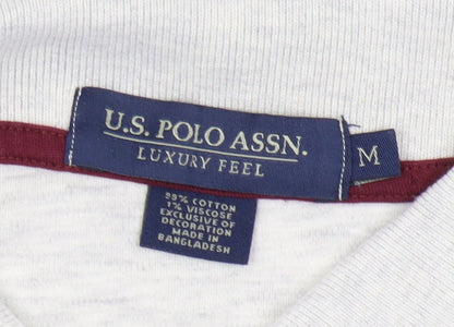U.S. Polo Assn. Men's Ivory Polo Shirt M Short Sleeve