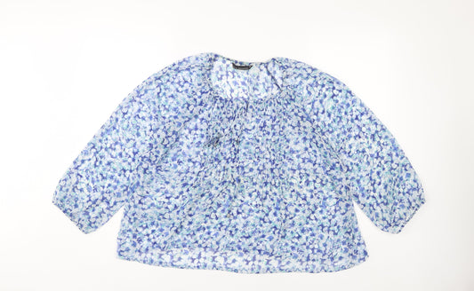 Womens UK Size 18 David Emanuel Multicoloured Tunic Blouse