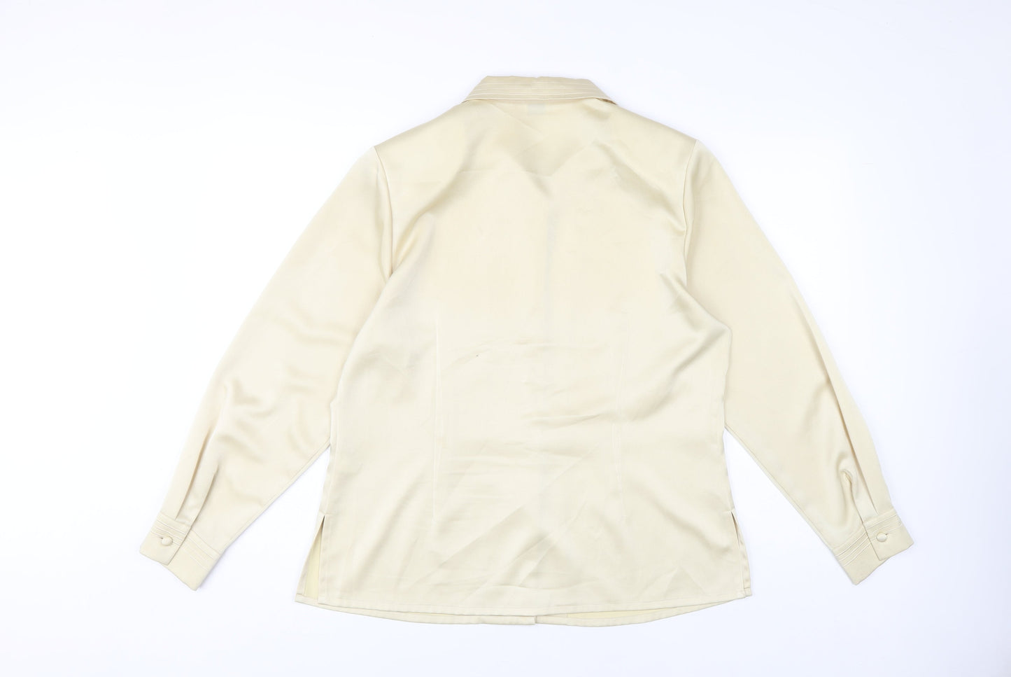 Womens UK Size 12 Viyella Beige  Button-Up