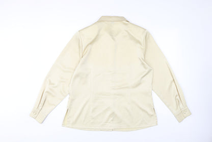 Womens UK Size 12 Viyella Beige  Button-Up