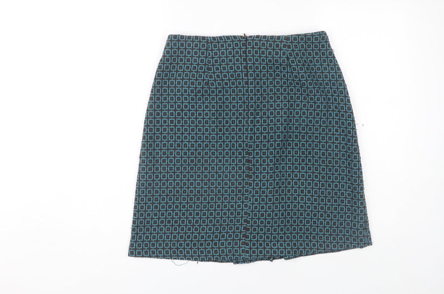 Phase Eight Women's Blue Geometric Pencil Skirt Size 10