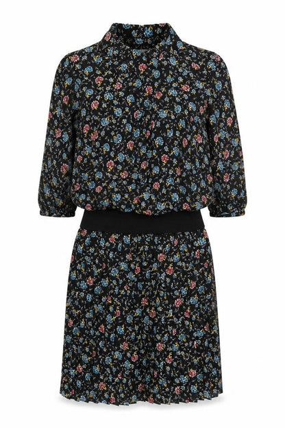 Berkertex Women's Black Floral Sheath Dress, Size 12