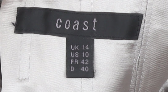 Coast Women’s Long Grey Halter Dress - Size 14