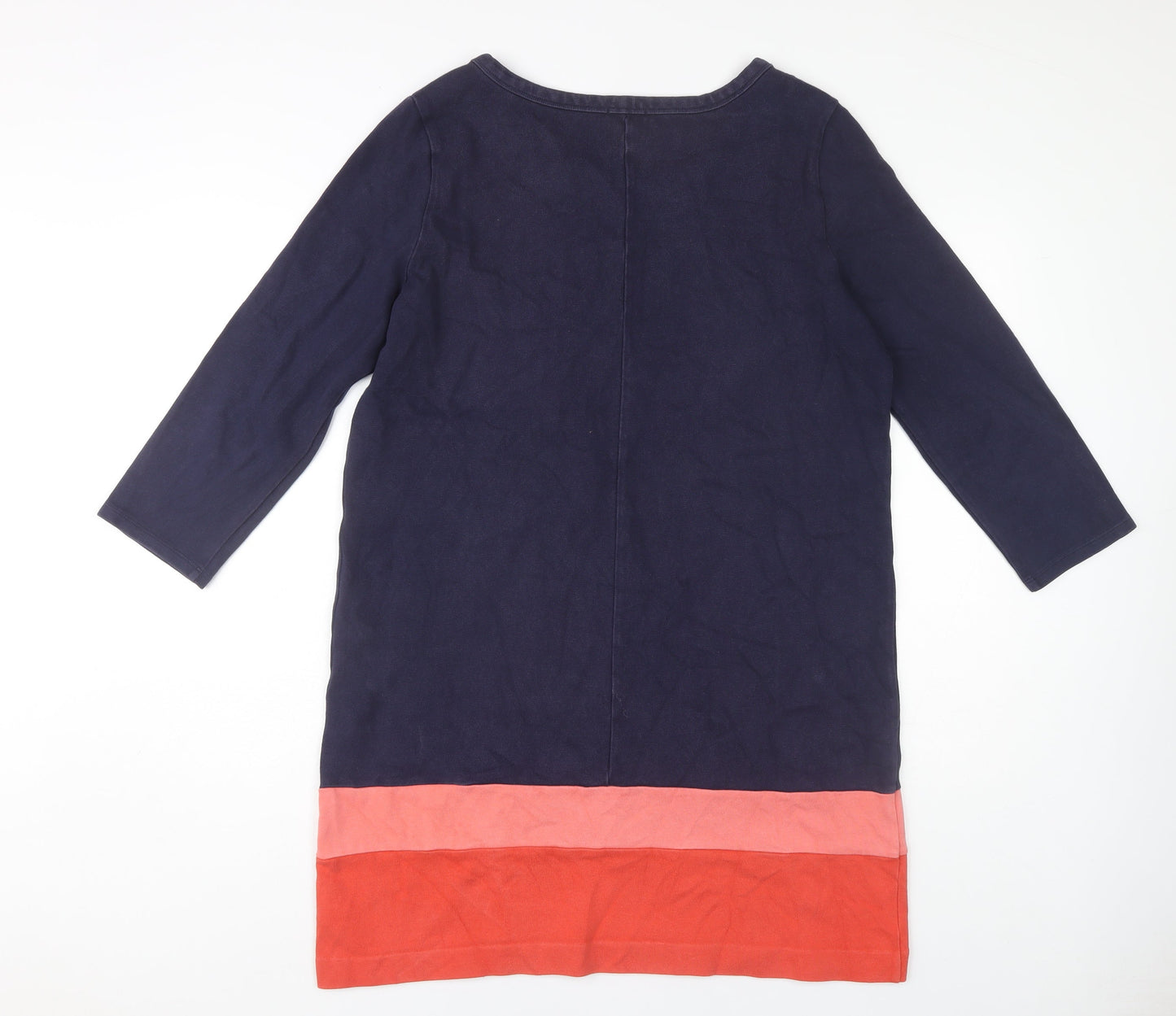 Gap Women's Colourblock Shift Dress, Size L, Blue