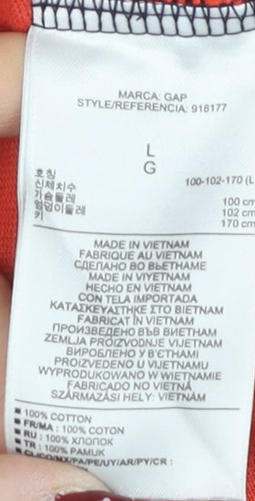 Gap Women's Colourblock Shift Dress, Size L, Blue