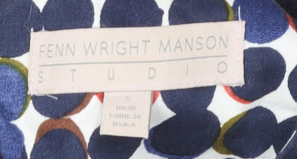 Fenn Wright Manson Women's Polka Dot Sheath Dress Size 10