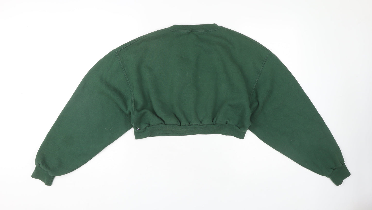 Russell Athletic Green Logo Sweatshirt L Unisex Casual Pullover