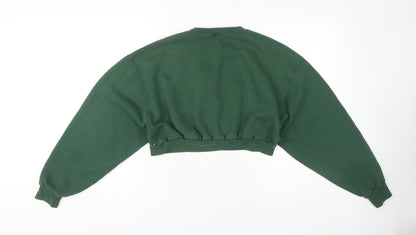 Russell Athletic Green Logo Sweatshirt L Unisex Casual Pullover