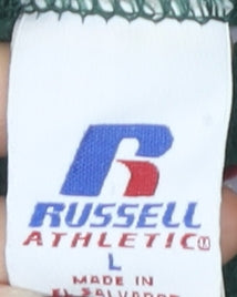 Russell Athletic Green Logo Sweatshirt L Unisex Casual Pullover