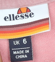 Ellesse Women's Pink Pullover Hoodie Size 6