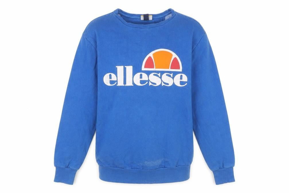 Mens UK Size XS ellesse Blue Pullover Sweatshirt