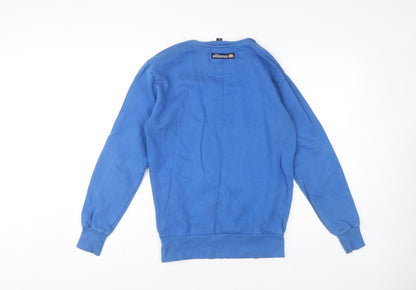Mens UK Size XS ellesse Blue Pullover Sweatshirt