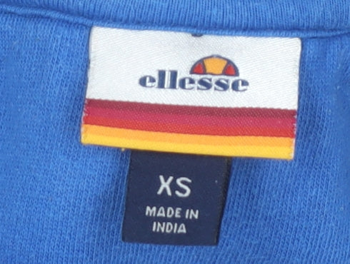 Mens UK Size XS ellesse Blue Pullover Sweatshirt