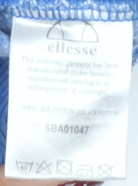 Mens UK Size XS ellesse Blue Pullover Sweatshirt