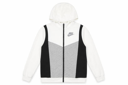 Nike Boys White Colourblock Hoodie XL Full Zip