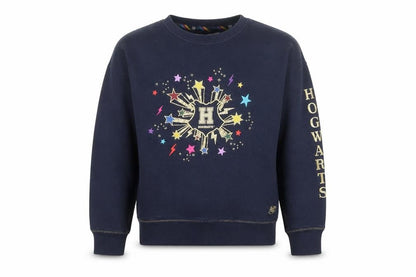 Front view of Marks & Spencer Harry Potter girls’ blue pullover sweatshirt 8-9 yrs
