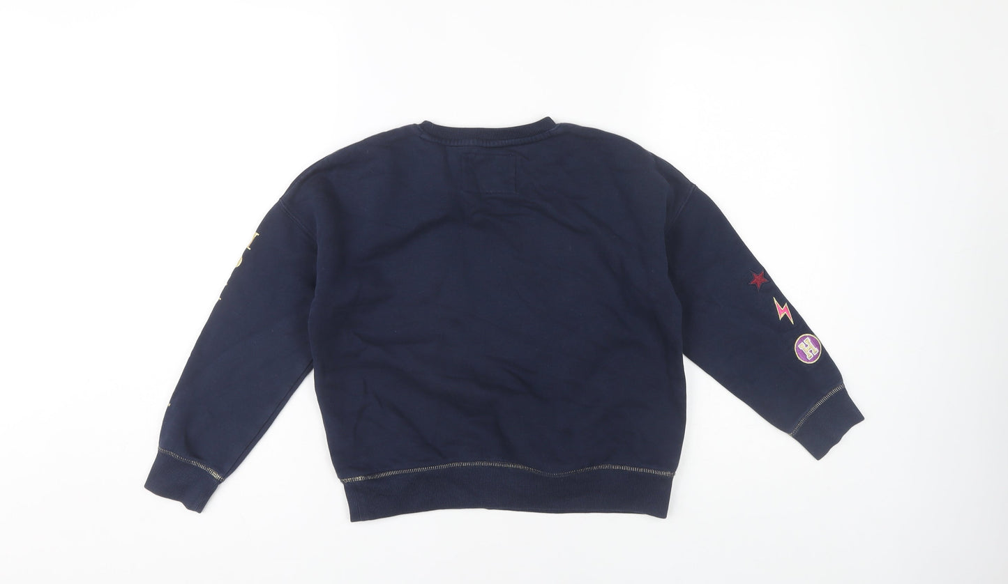 Marks and Spencer Harry Potter Girls Blue Pullover Sweatshirt 8-9 Yrs