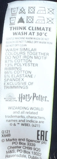 Marks and Spencer Harry Potter Girls Blue Pullover Sweatshirt 8-9 Yrs