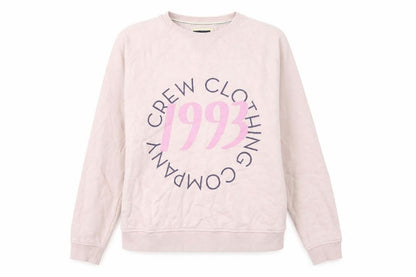 Front view of Crew Clothing Pink Pullover Sweatshirt, size 10