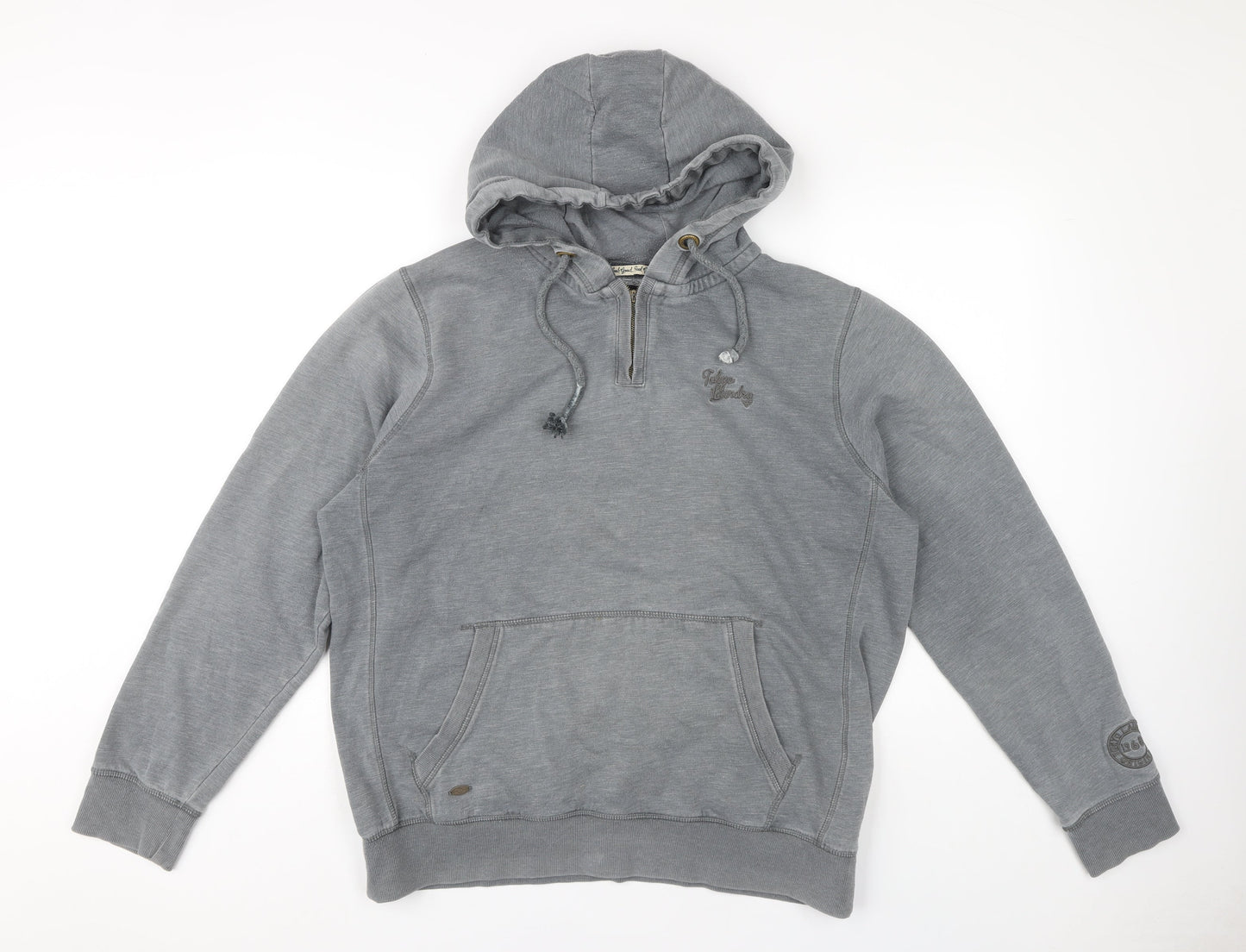 Mens UK Size L Tokyo Laundry Grey Pullover Hoodie