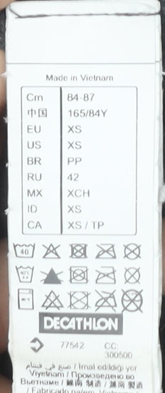 Decathlon Women's Black XS Hoodie, Poly Blend, Casual