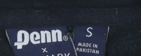 Mens UK Size S Penn Black Pullover Hoodie