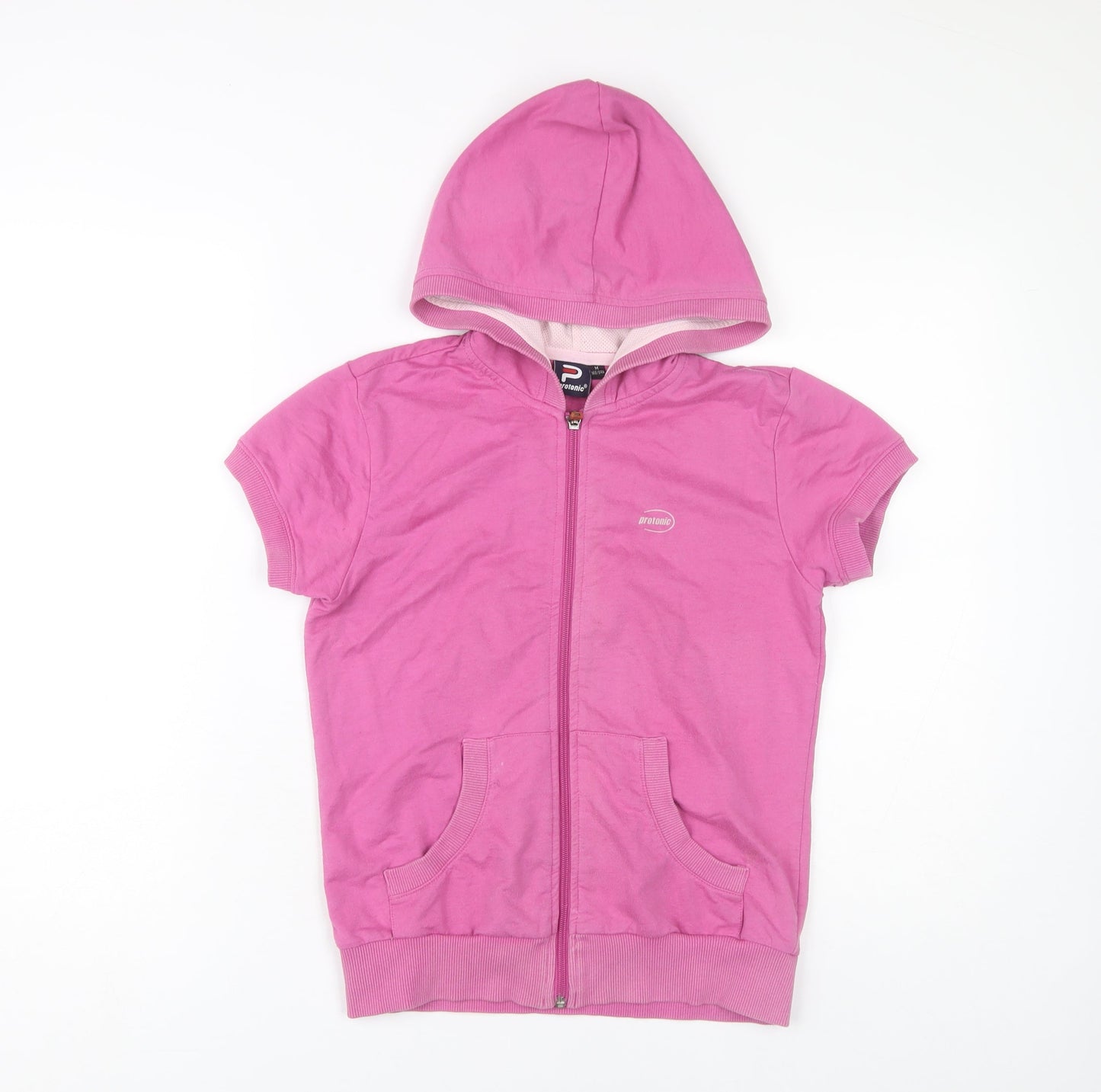 Protonic Girls Pink Full Zip Hoodie Medium Lightweight