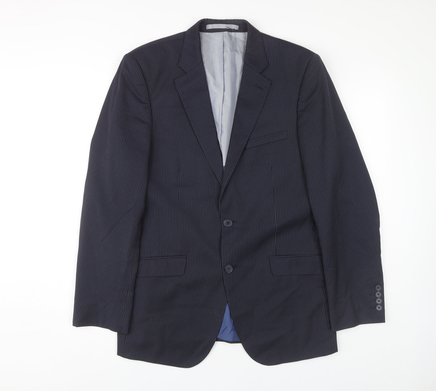 Mens UK Size 38 Marks and Spencer Regular Blue Suit Jacket