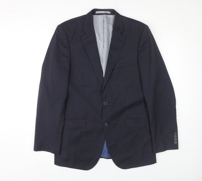 Mens UK Size 38 Marks and Spencer Regular Blue Suit Jacket