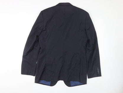Mens UK Size 38 Marks and Spencer Regular Blue Suit Jacket