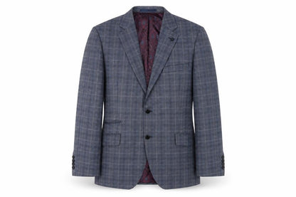 Turner & Sanderson Men's Grey Check Blazer 42R