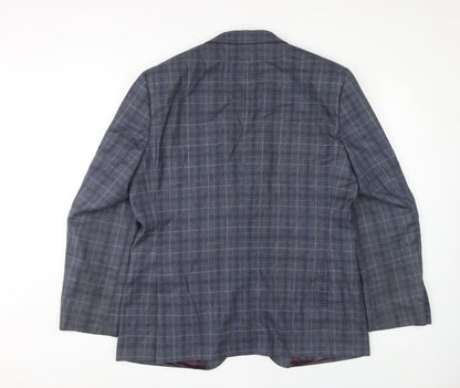 Turner & Sanderson Men's Grey Check Blazer 42R