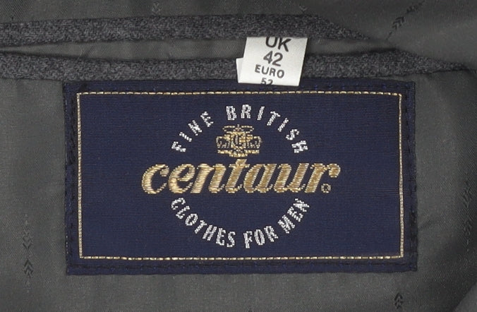 Mens UK Size 42 Centaur Regular Grey Suit Jacket