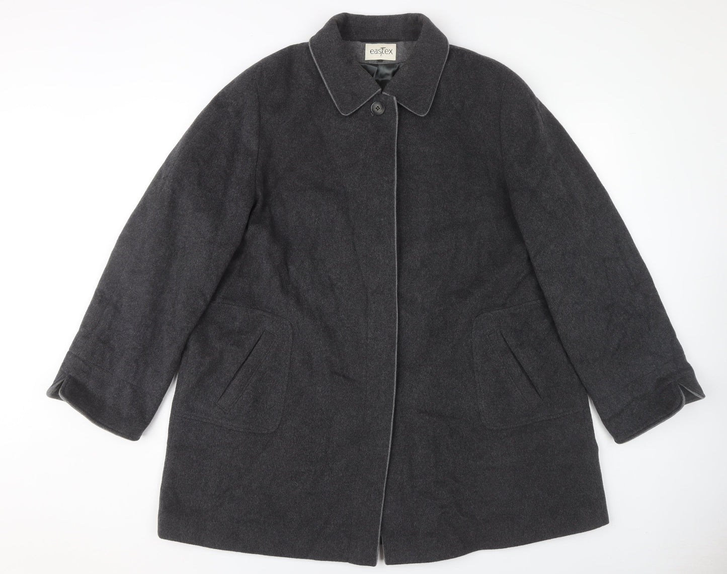 Womens UK Size 18 Eastex Grey Overcoat